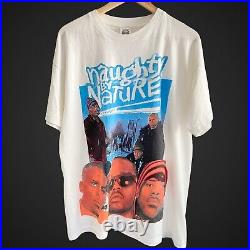 Vintage 90s Naughty By Nature Bootleg Rap tee L/XL Rare
