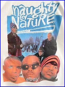 Vintage 90s Naughty By Nature Bootleg Rap tee L/XL Rare