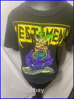 Vintage 90s Testament Metal Band Tee Rare size M