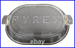 Vintage Antique Rare 15 X 10 1/2 Glass PYREX Roaster Lid Only Rare