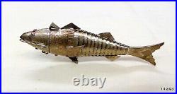 Vintage Antique Rare Silver Fish Handmade article