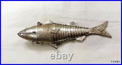 Vintage Antique Rare Silver Fish Handmade article