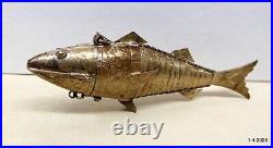 Vintage Antique Rare Silver Fish Handmade article