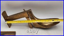 Vintage/Antique Rare Solid Brass Shoe Stretcher Adjustable Store Sizer 10lb /13