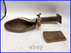 Vintage/Antique Rare Solid Brass Shoe Stretcher Adjustable Store Sizer 10lb /13