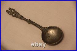 Vintage Antique Spoon of Unknown Origin Interesting markings 2 people RARE