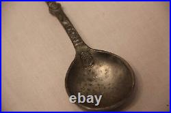 Vintage Antique Spoon of Unknown Origin Interesting markings 2 people RARE