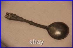 Vintage Antique Spoon of Unknown Origin Interesting markings 2 people RARE