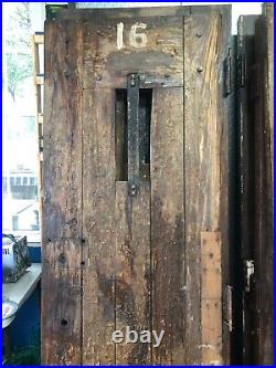 Vintage Antique Wood Jail, Prison, Asylum, and or Civil War Door, VERY RARE