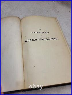 Vintage Antique rare The Complete Poetical Works of William Wordsworth 1828