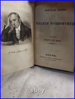 Vintage Antique rare The Complete Poetical Works of William Wordsworth 1828