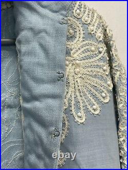 Vintage Bonwit Teller Rebecca Embrodered Kurta Custom Beads Dress Gown Robe RARE