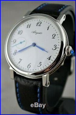 Vintage Breguet Classic Watch Swiss Mechanical Winding Rare Mens Silver 3210BA