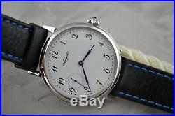 Vintage Breguet Classic Watch Swiss Mechanical Winding Rare Mens White 3210BA