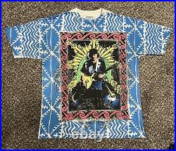 Vintage Double-Sided Carlos Santana Heaven Smiles T Shirt XL 1994 Rare
