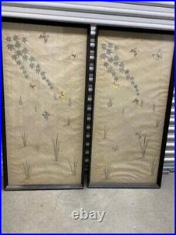 Vintage Handmade Washi Antique Asian Tapestries RARE