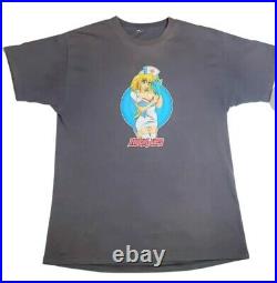 Vintage Hook-Ups shirt Skateboard Nurse Blink 182 Charcoal Hook Ups RARE XL