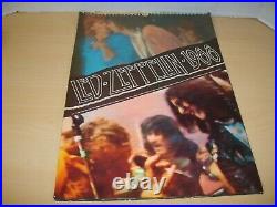 Vintage LED ZEPPELIN 1980-81 Tour Cancelled Tour RARE JB RIP Grave & Calender