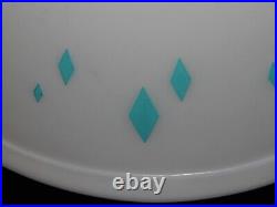 Vintage Mixing Bowl, RARE PYREX TURQUOISE DIAMOND BOW, Dainty Maids, 1950's