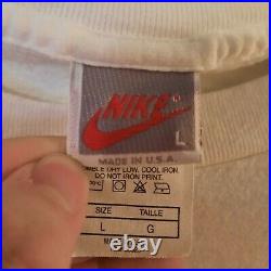 Vintage Nike Pro Service Exclusive Rare Single Stitch 1993 Chicago T Shirt Large