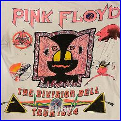 Vintage Pink Floyd Division Bell Tour T-Shirt 1994 Size XL Single Stitch RARE