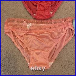 Vintage Playboy Panties Lot 4 Rare Sexy Lingerie Lace Shiny Bikini Sz 5 NWOT