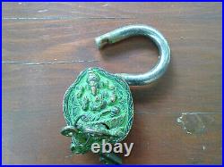 Vintage RARE ANTIQUE BRONZE padlock