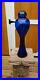 Vintage RARE Antique Cobalt Blue Art BLOWN Glass Vase Art Artist Unknown 27