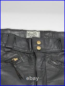 Vintage RARE Langlitz Leather Pants Excellent Clean 36x37 USA Motorcycle