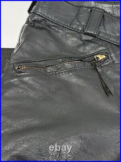 Vintage RARE Langlitz Leather Pants Excellent Clean 36x37 USA Motorcycle
