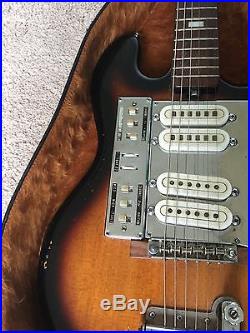 Vintage RARE Tulio Electric Guitar Japan Teisco Kawai Silvertone 4 Pickups
