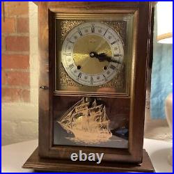 Vintage RARE Wall Clock With Chime 8day Works Great Little River