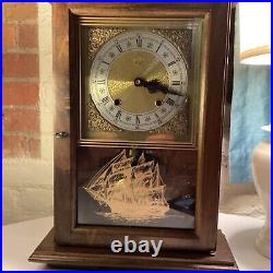 Vintage RARE Wall Clock With Chime 8day Works Great Little River