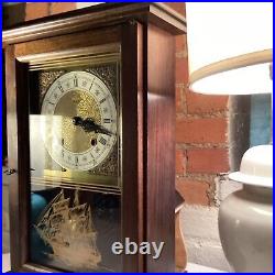 Vintage RARE Wall Clock With Chime 8day Works Great Little River