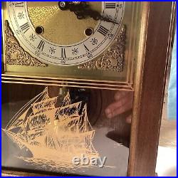 Vintage RARE Wall Clock With Chime 8day Works Great Little River