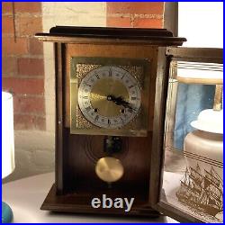 Vintage RARE Wall Clock With Chime 8day Works Great Little River