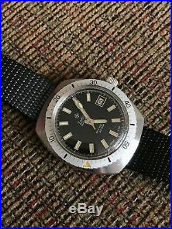 Vintage RARE Zodiac SeaWolf 20atm diver's watch ref. 722 906 UNPOLISHED