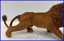 Vintage Rare Antique 17 Lion Made Of Real Hair