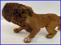 Vintage Rare Antique 17 Lion Made Of Real Hair