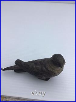 Vintage Rare Antique Austrian Cold Painted Bronze Swallow Bird