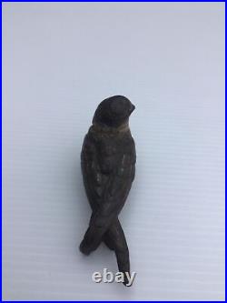 Vintage Rare Antique Austrian Cold Painted Bronze Swallow Bird