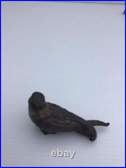 Vintage Rare Antique Austrian Cold Painted Bronze Swallow Bird