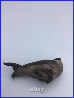 Vintage Rare Antique Austrian Cold Painted Bronze Swallow Bird