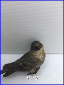 Vintage Rare Antique Austrian Cold Painted Bronze Swallow Bird