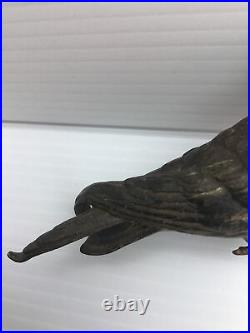 Vintage Rare Antique Austrian Cold Painted Bronze Swallow Bird