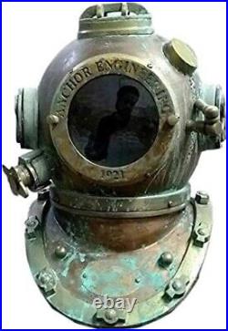 Vintage Rare Antique Diving Helmet Mark V Divers Diving Heavy Helmet deep Sea Di