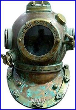Vintage Rare Antique Diving Helmet Mark V Divers Diving Helmet Anchor Engineerin