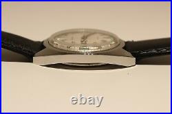 Vintage Rare Beautiful All Stainless Steel Men's Swiss Watch Huma 17j