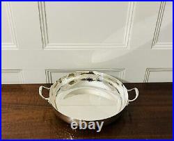 Vintage Rare Christian Dior Silverplate Large Sauce Pot, Hand Hammered