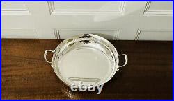 Vintage Rare Christian Dior Silverplate Large Sauce Pot, Hand Hammered